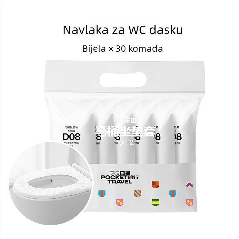 Pocket Travel set jednokratnih navlaka za sjedalo WC-a, od netkanog materijala, vodootporno, za putovanja