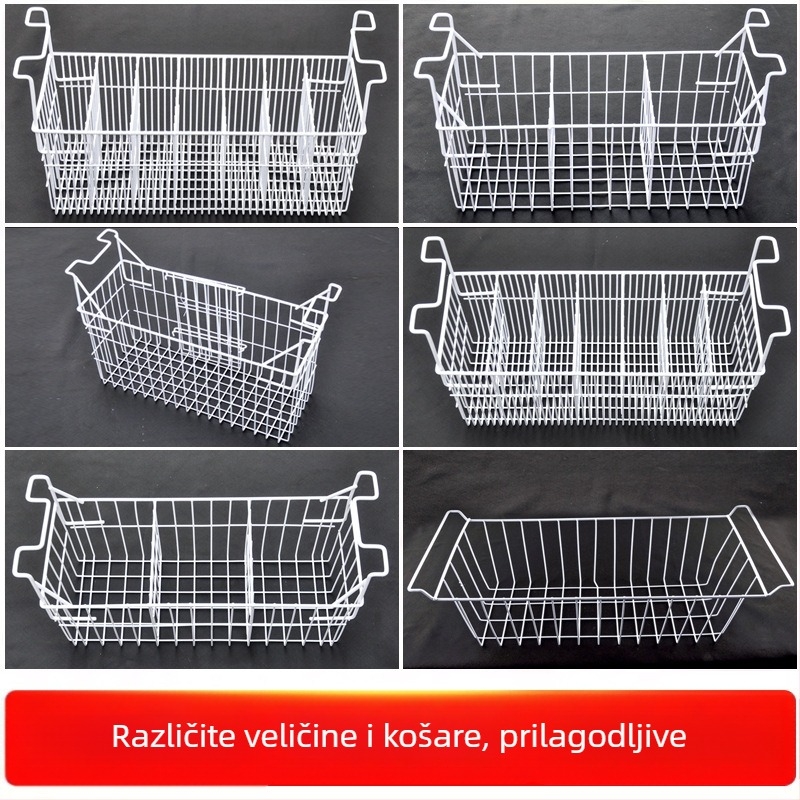 Metalni spremnik za hladnjak i zamrzivač, univerzalni viseći koš za unutarnje skladištenje hrane