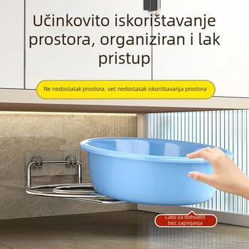 Zidni organizator za umivaonik u kupaonici, bez bušenja