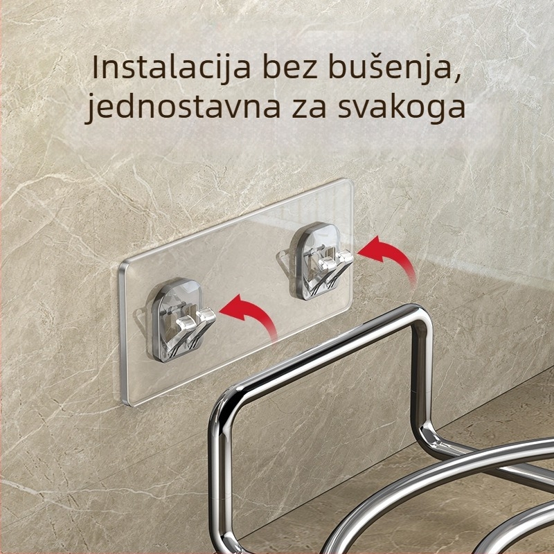 Zidni organizator za umivaonik u kupaonici, bez bušenja
