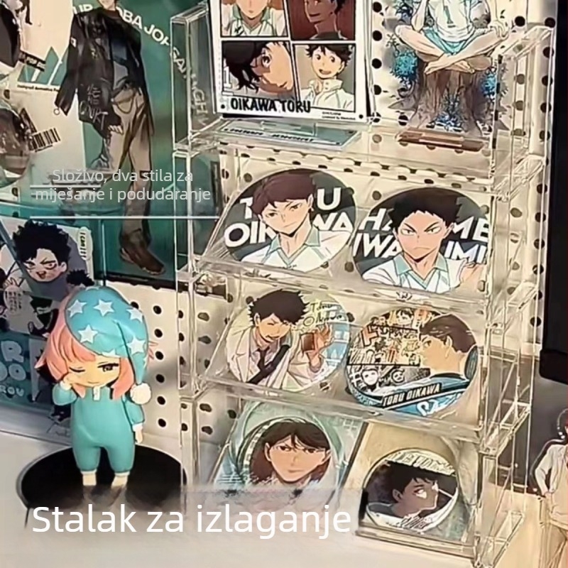 Prozirni akrilni stolni držač s više od jedne kutije — svestran organizator za šminku i skladištenje, 8+ razina, otporan na prašinu i vlagu, bez montaže, za stolnu uporabu