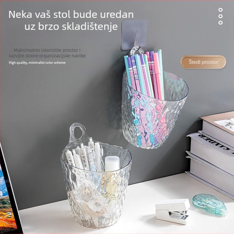 Zidni organizator kupaonice za kozmetiku, bez bušenja