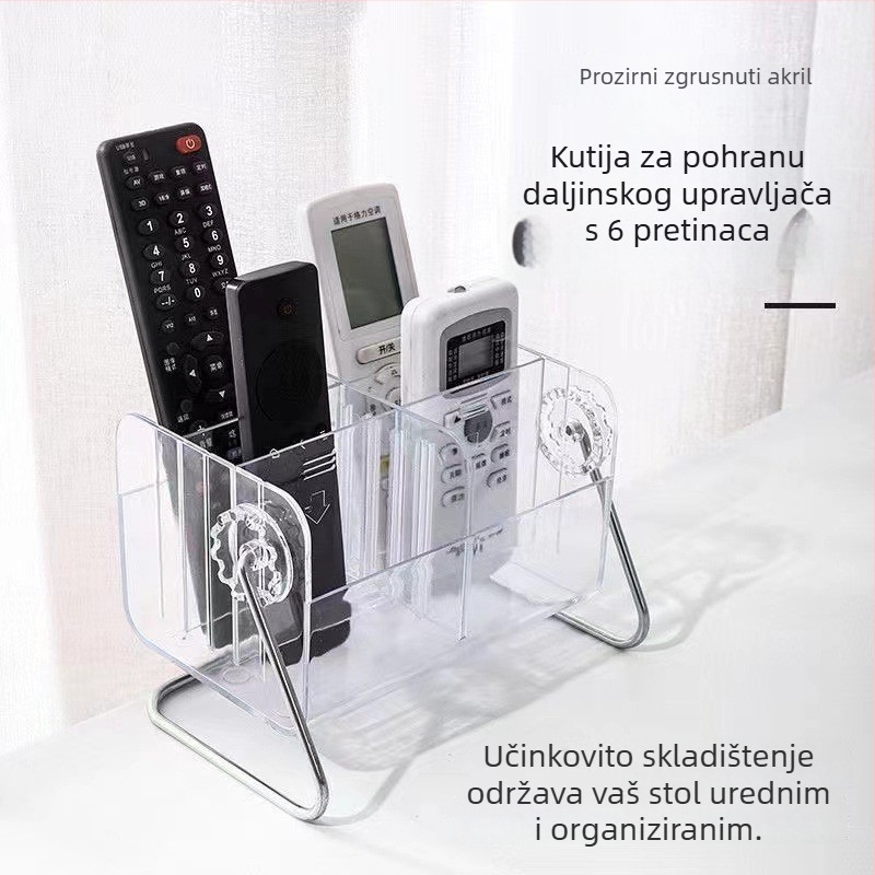 Stolni organizator za daljinske upravljače, naočale i futrole za telefon — uspravni spremnik za pohranu velike kapacitete