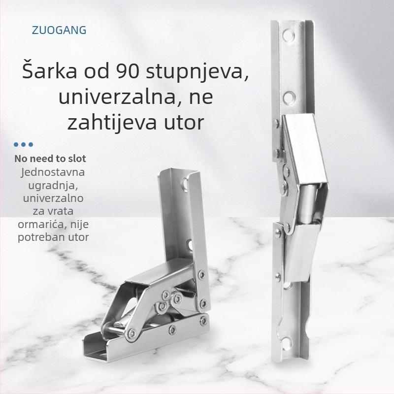 90° bez utora dugi sklopni šarkaf ormara, 180° plosni opružni sklopni šarnir s tlomom