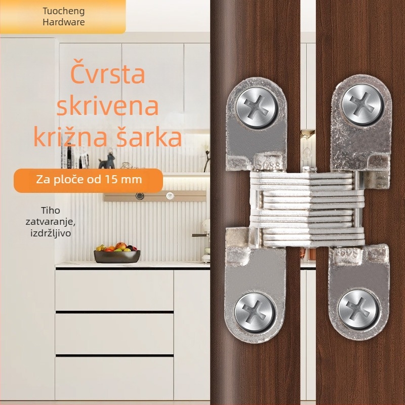 Teški skriveni križni panti za vrata ormara