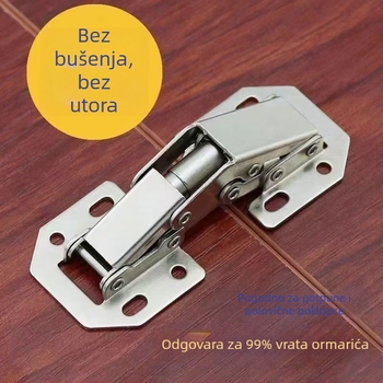 Bez bušenja, plošno montirani šarni za ormariće s hidrauličkim tlomom, tih