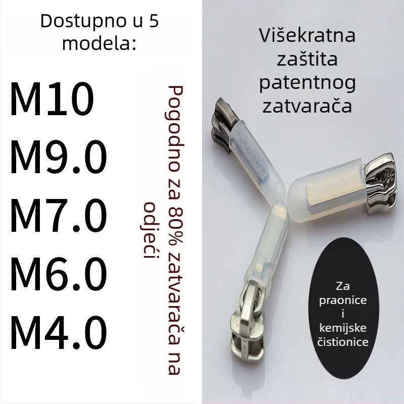 Ponovno upotrebljivi silikon zaštitni pokrov za zip, zaštita od ogrebotina i udaraca, otporan na visoke temperature sušenja