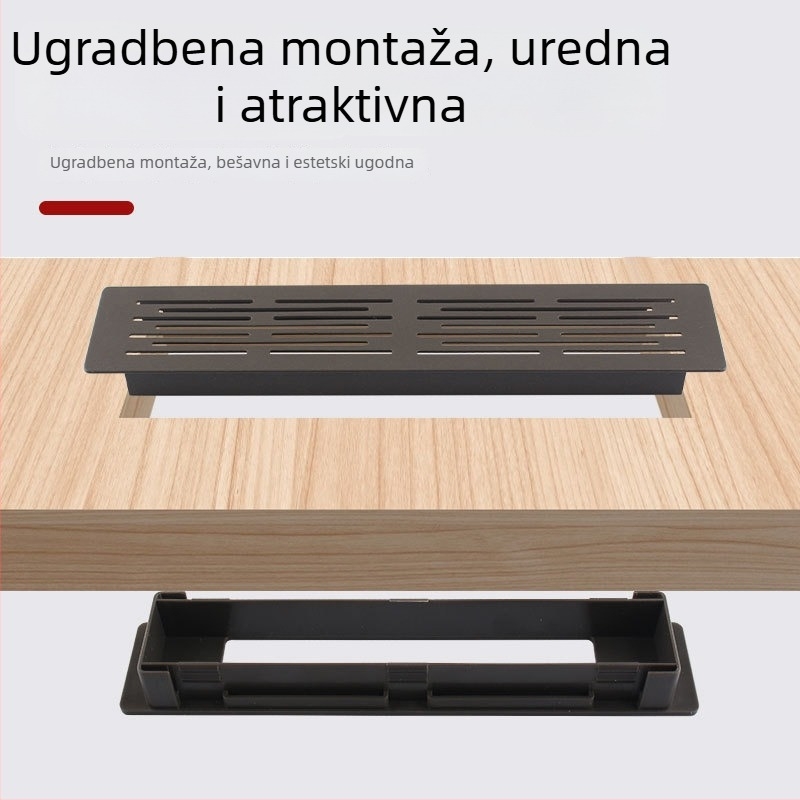 Prozračna mreža od aluminijske legure za ormariće i ormariće za cipele, ventilacijski otvori 18 i 22 panela, dekorativni poklopac za rasipanje topline