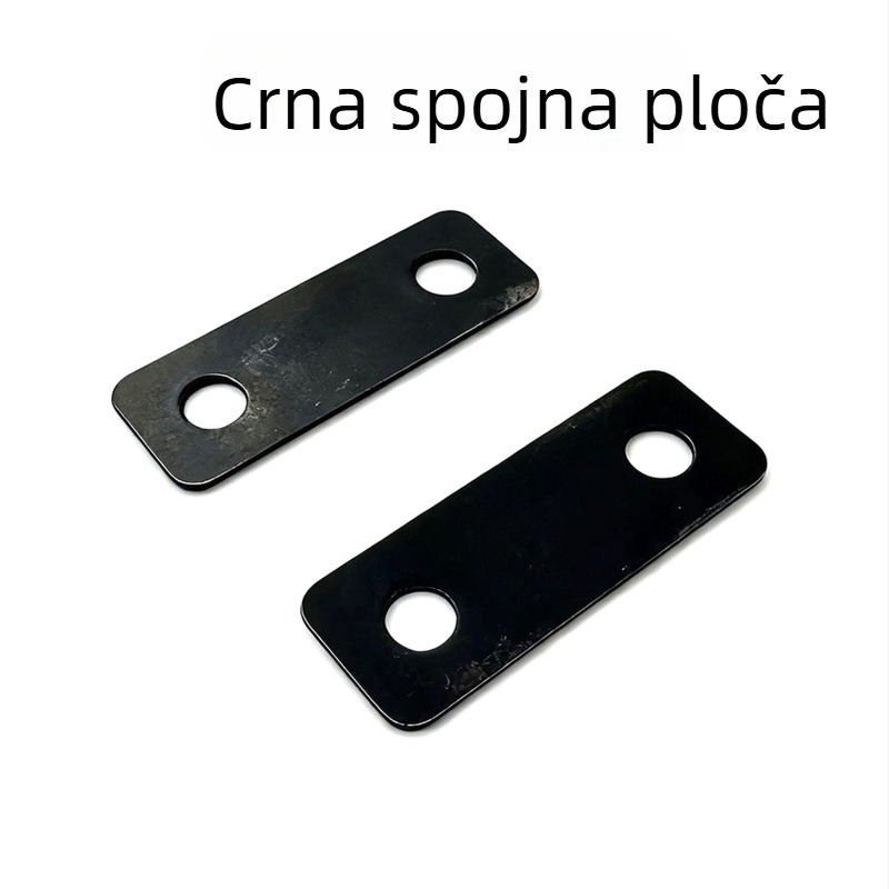 Crni spojni dijelovi stražnje ploče fotografskog okvira, čelični pravokutni i ravni kutni dijelovi za namještaj