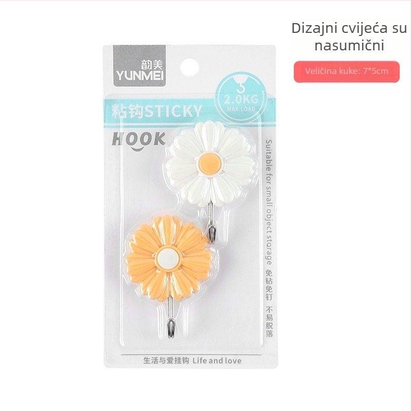 Kuka s ljeplom — snažna, bez bušenja, držač za ključeve
