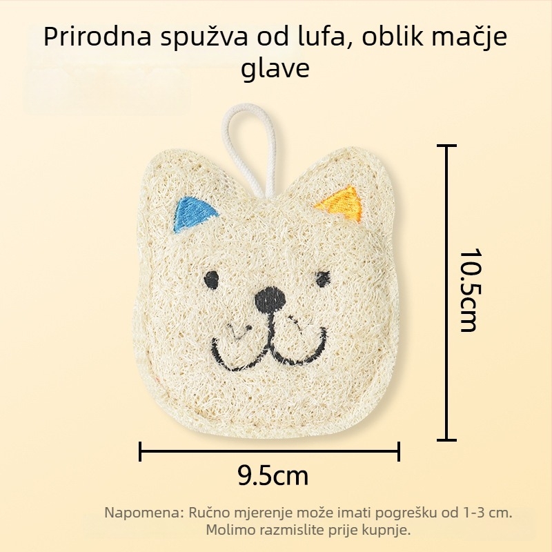 Deblja spužva od lufe za pranje posuđa s ušivenim uzorkom