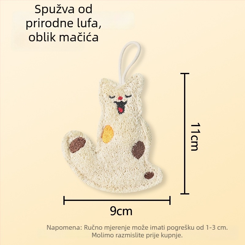 Deblja spužva od lufe za pranje posuđa s ušivenim uzorkom
