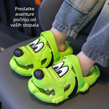 Dječje sandale s crtićem psa za ljeto, unutarnje i vanjske upotrebe, unisex, EVA