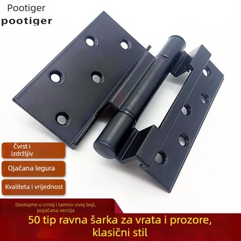 50 šarki za prozore i vrata od aluminijske legure, za drvena vrata i prozore, stil laganog luksuza