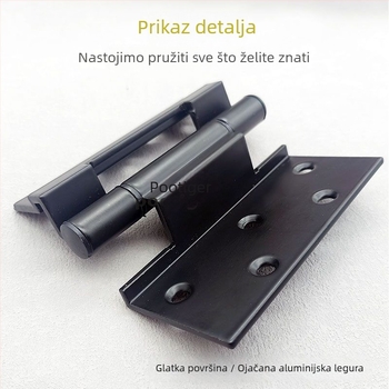 50 šarki za prozore i vrata od aluminijske legure, za drvena vrata i prozore, stil laganog luksuza