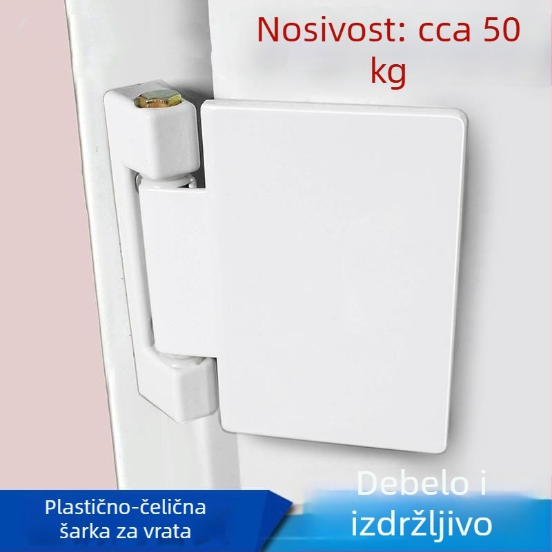 Klasični plastično-čelični šarki za unutarnje i vanjske plosne vrata i prozore, nosive šarke s velikom pločom