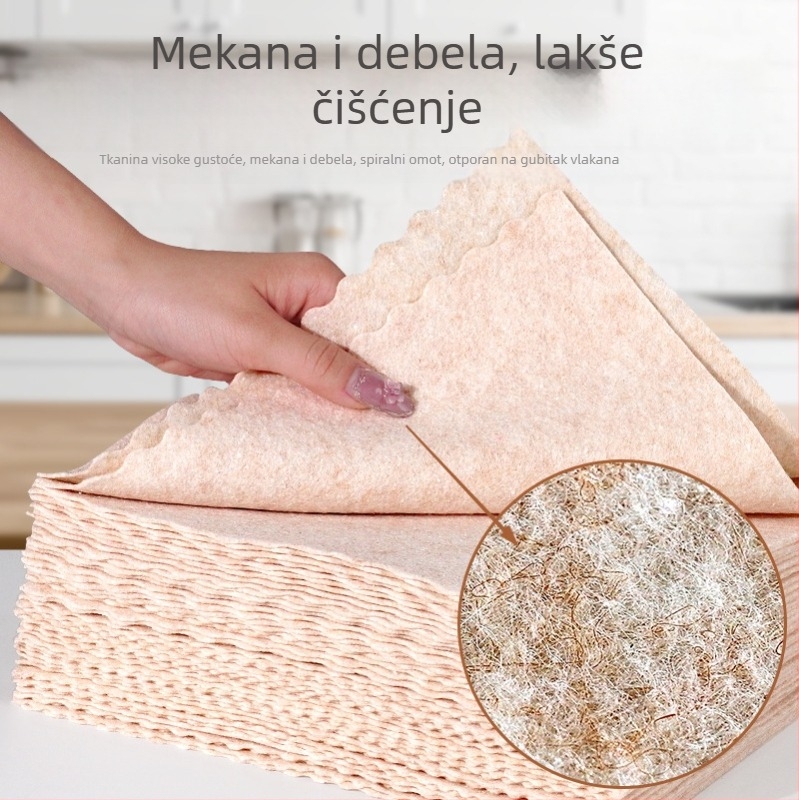 Debeli loofah krpa za suđe, upija vodu, ne ostavlja masnoću, kuhinjsko čišćenje.