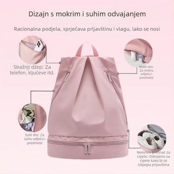 Vodootporna torba za plivanje s odjeljkom za mokro i suho te džepom za telefon