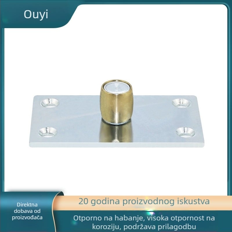 Set hardvera za klizna vrata s vodilicom na podu, rolama i stopperom – čelik, moderni minimalistički stil, prilagodljiva veličina, do 100 kg