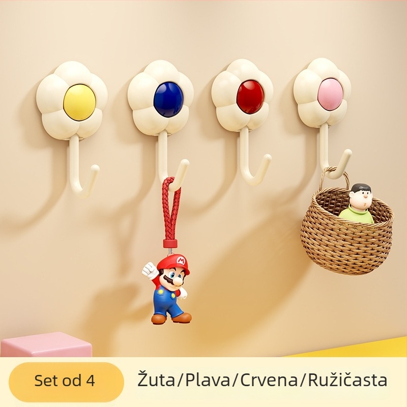 Dopamine kuka, bez bušenja, bez tragova, minimalistička J-oblik kuka za kuhinju, dnevni boravak i kupaonicu, nosivost 5–10 kg