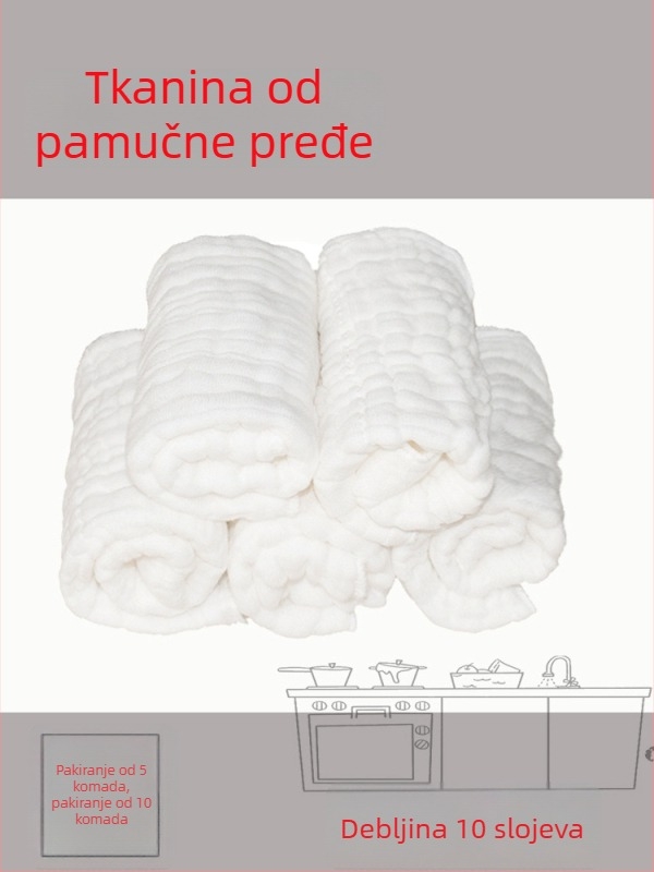 Errifan Deblja pamučna krpa za suđe, kuhinja, bez dlačica