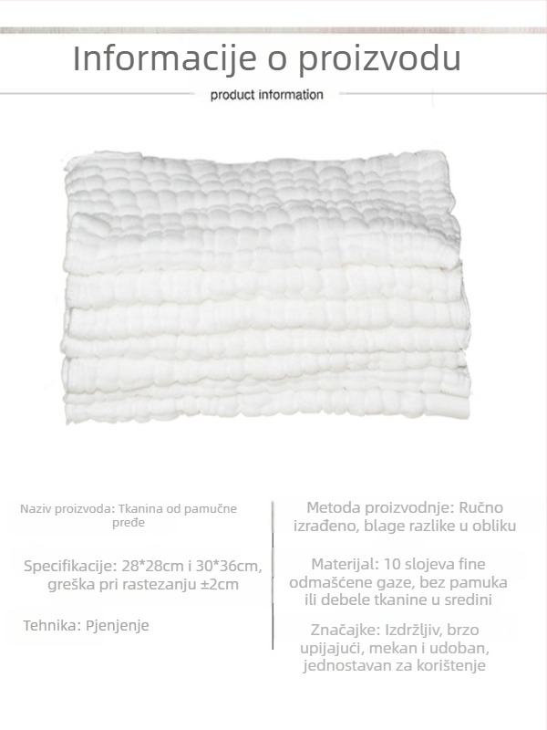 Errifan Deblja pamučna krpa za suđe, kuhinja, bez dlačica