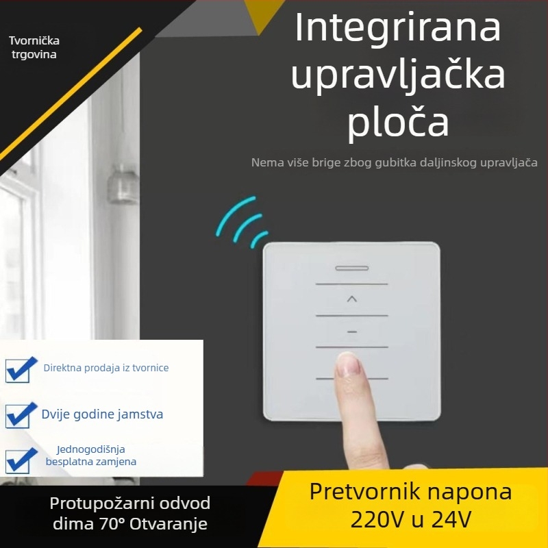 Električni prekidač za otvaranje prozora – panel 86, transformator 220V na 24V