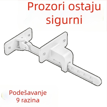 Ograničivač prozora za kasetne prozore, držač otvaranja prozora, vjetro otporna brava, univerzalna zaštita djece