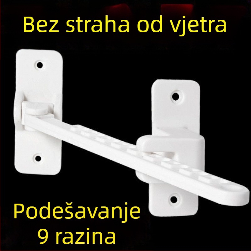 Ograničivač prozora za kasetne prozore, držač otvaranja prozora, vjetro otporna brava, univerzalna zaštita djece