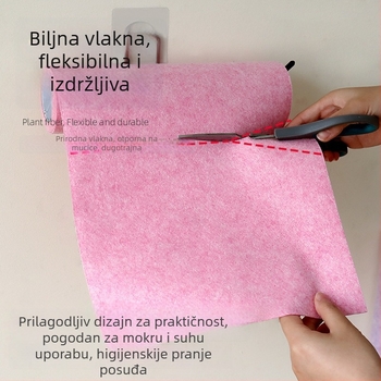 Jednokratna krpa za pranje suđa, debeli kokosov omotač, kuhinja, krpa za čišćenje, upija vodu, bez ulja