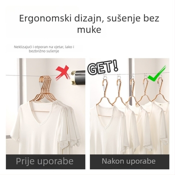 Vanjski klips za špagu za sušenje, otporan na vjetar i klizanje, nehrđajući čelik, pričvrsna kopča, višenamjenski kuk