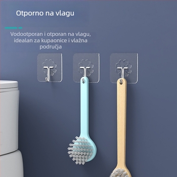 Vješalica za zid od nehrđajućeg čelika, bez bušenja, čvrsto ljepilo, bez tragova, za kupaonicu i kuhinju, nosivost 10 kg