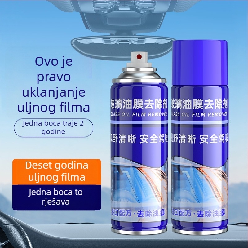 Uklanjivač masnog filma sa stakla automobila i pjenasti čistač