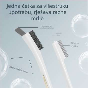 Okretna četka za čišćenje plinskog štednjaka, kuhinjski alat za čišćenje, četka za uske spojeve i lonce