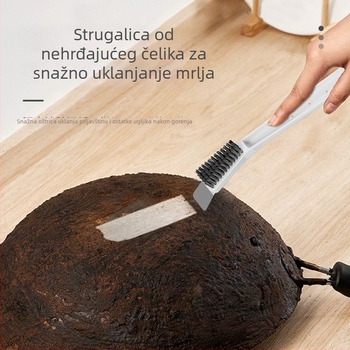 Okretna četka za čišćenje plinskog štednjaka, kuhinjski alat za čišćenje, četka za uske spojeve i lonce