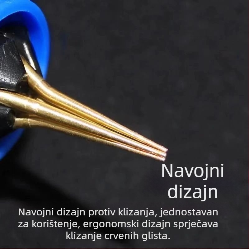 Klip za crvene gliste za mamac — brzo pričvršćivanje gumenom trakom, ribolovni pribor