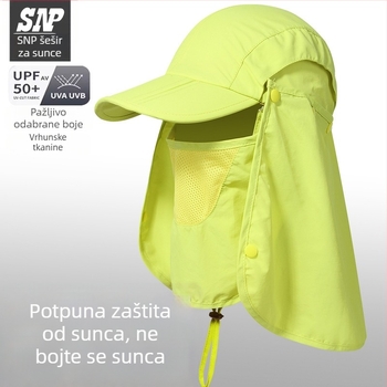 Dječja ljetna kapa s UV zaštitom – lagana, za vanjsku upotrebu, zaštita lica i vrata, prozračna najlon tkanina