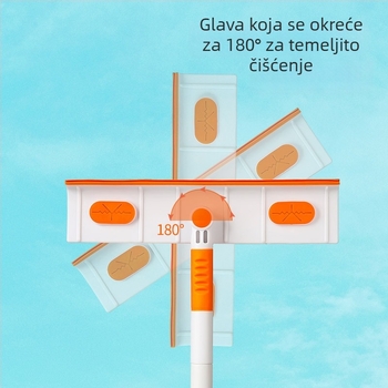 Dvostrani brisač za prozore s teleskopskom ručkom