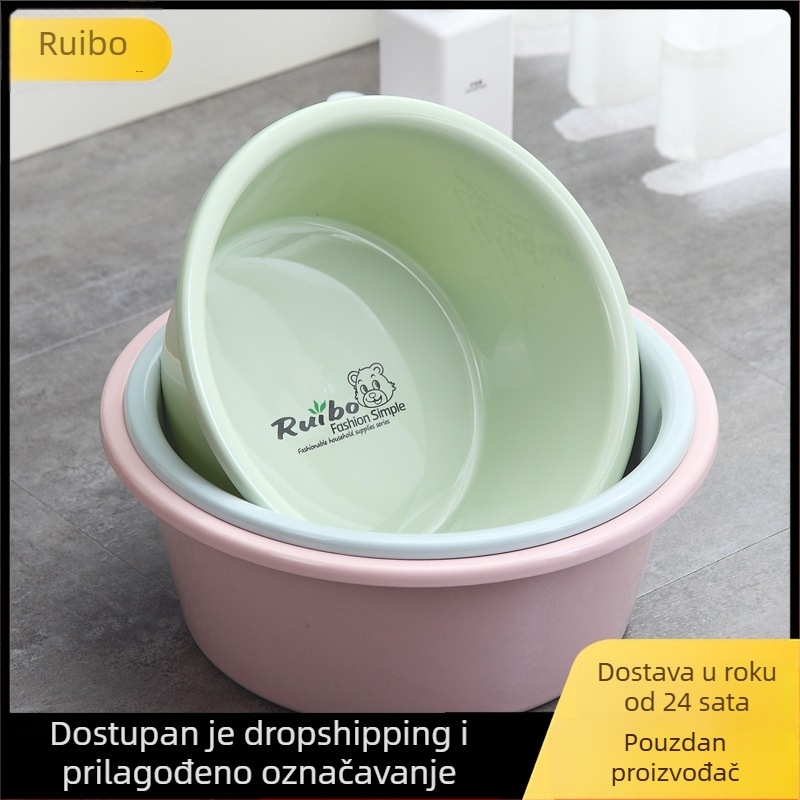 Ruibo plastična umivaonica – višefunkcionalna kućna umivaonica za lice, ruke i pranje rublja, crtić dizajn
