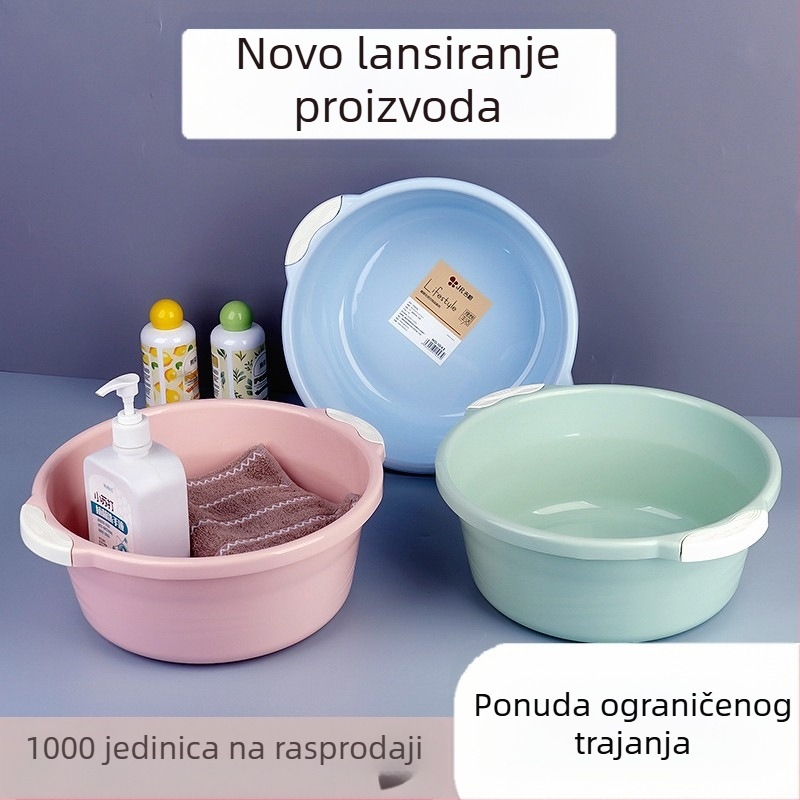 Debljena plastična posuda za pranje, 32 cm, višefunkcionalna za lice, povrće i rublje