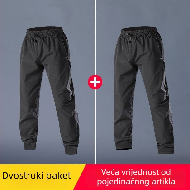 Muške hlače za trčanje, brzo se suše, ljeto, Ice Silk, sportski trening i opušteno nošenje