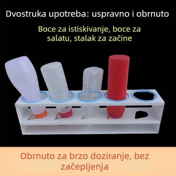 Držač boca začinskih na kuhinjskom pultu, obrnuti stalak za bočice začina