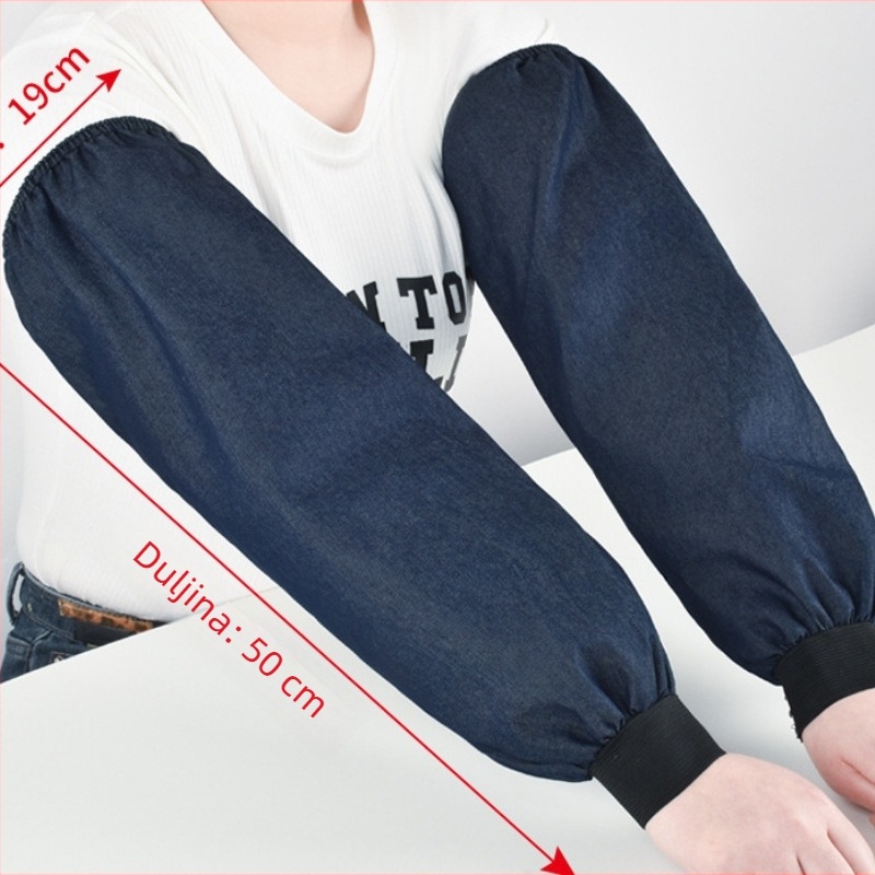 Denim rukavi za zaštitu na radu, dugi, debeli, otporni na habanje za zavarivanje, protiv prljavštine, zimska uporaba