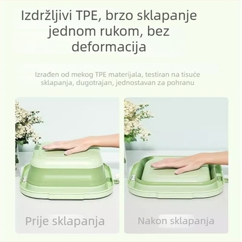Sklopiva četvrtasta posuda za pranje beba, s crtić dizajnom