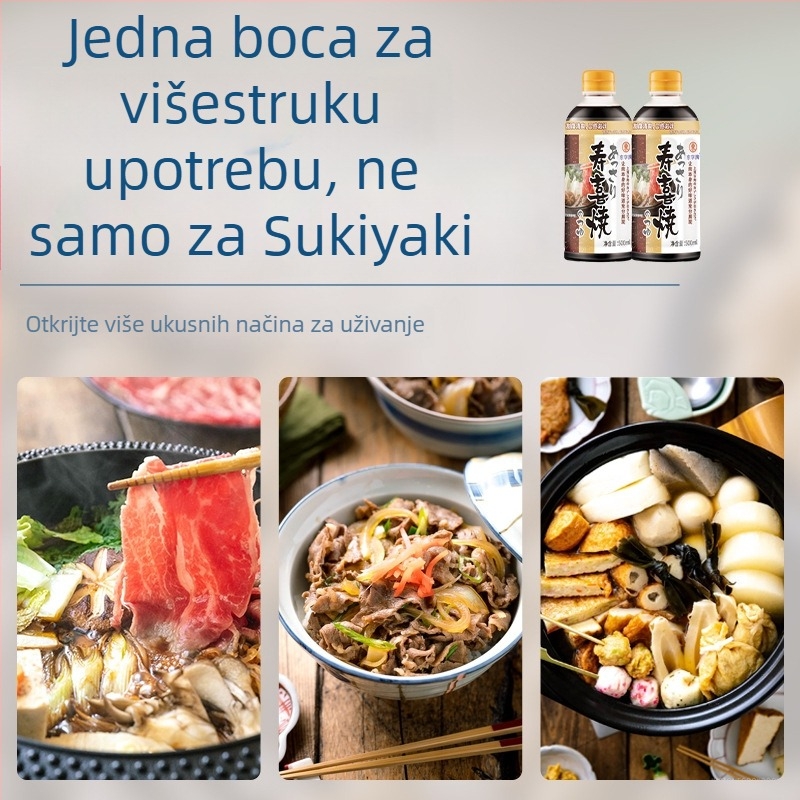 Sukiyaki umak za vruću posudu, začin za sukiyaki, osnova sojinog umaka 500 ml