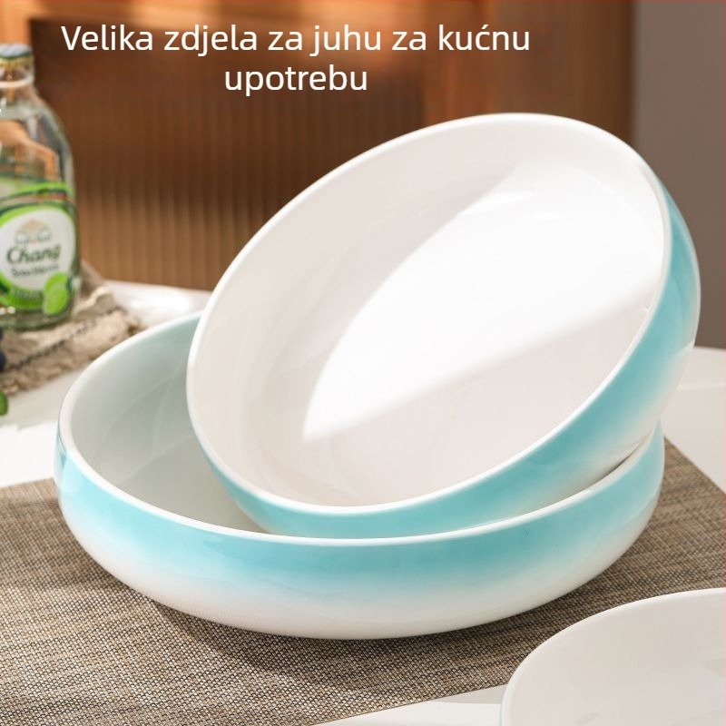 Velika keramička zdjela za juhe i riblja jela