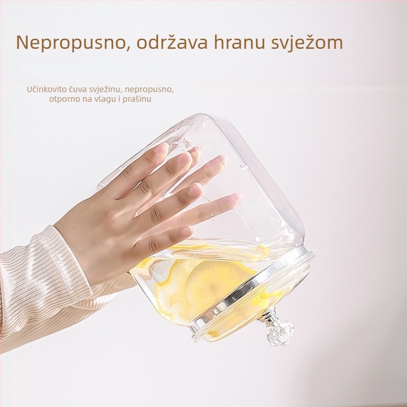Kuhinjske posude za pohranu žitarica, sušene narančine kore i čaj, prozirne posude otporne na vlagu za suhe namirnice i grickalice