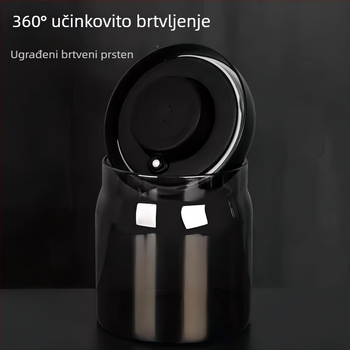 Staklena posuda za hranu s UV zaštitom, vakuumsko zatvaranje pritiskom; za kavu i čaj, skladištenje i doziranje
