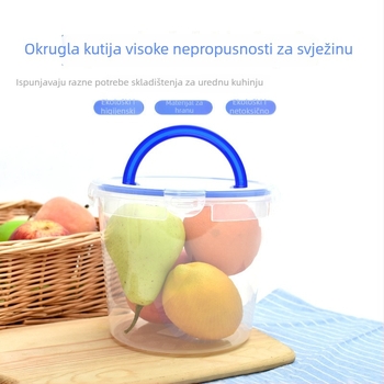 Prijenosna plastična kutija za hranu s čvrstim poklopcem, pogodna za kimchi, roštilj, brzu hranu, suhe namirnice i žitarice