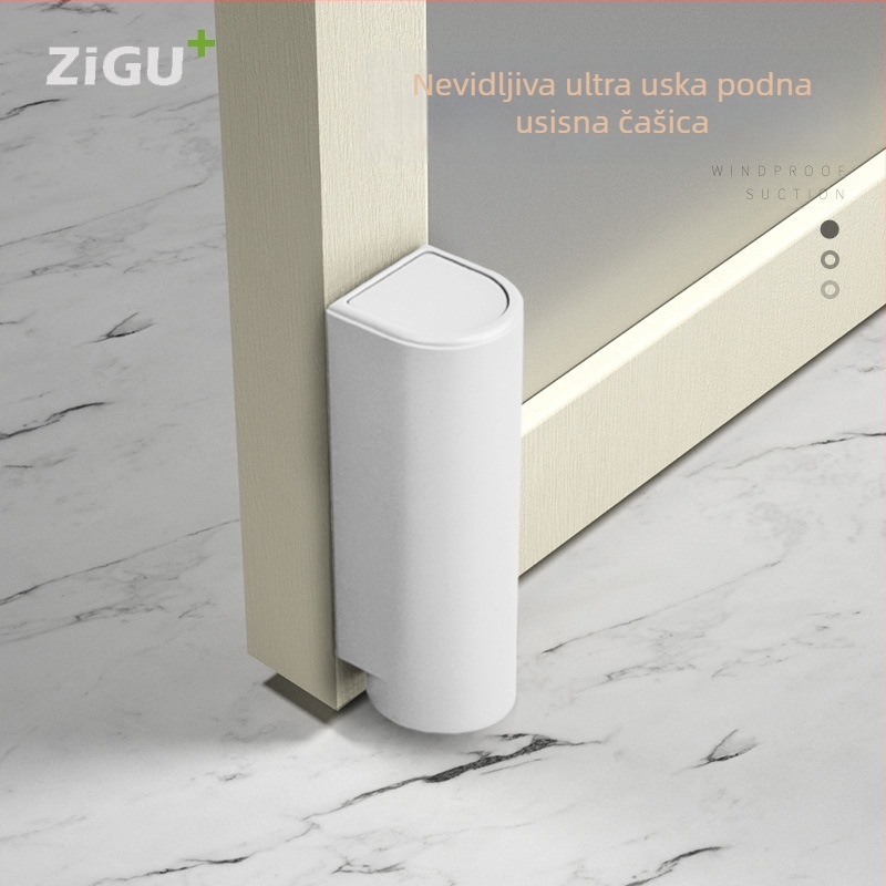 Magnetski držač vrata, podni nosač, bez bušenja, protiv sudara, za ultra tanke unutarnje drvene vrata u spavaćoj sobi